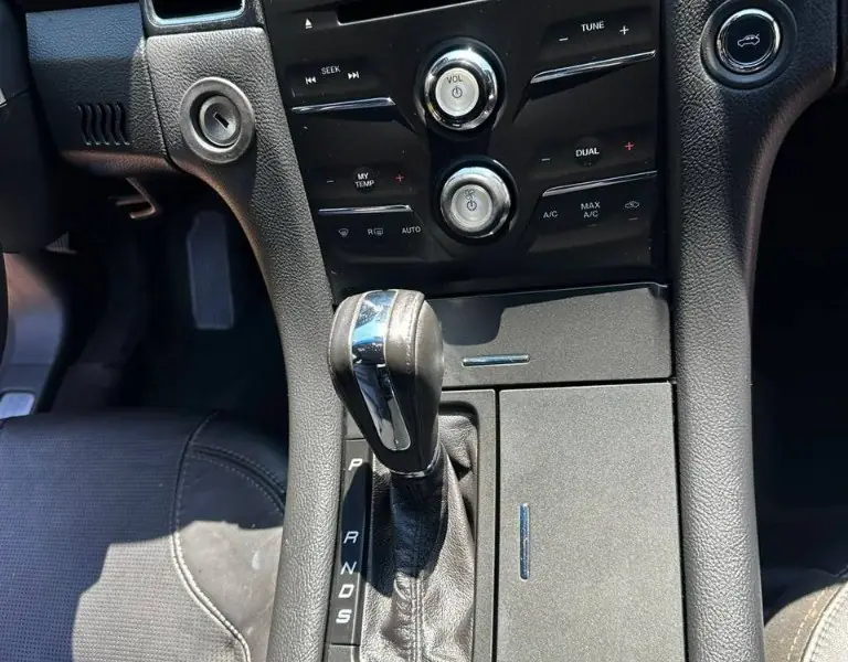 Clean center console after detailing