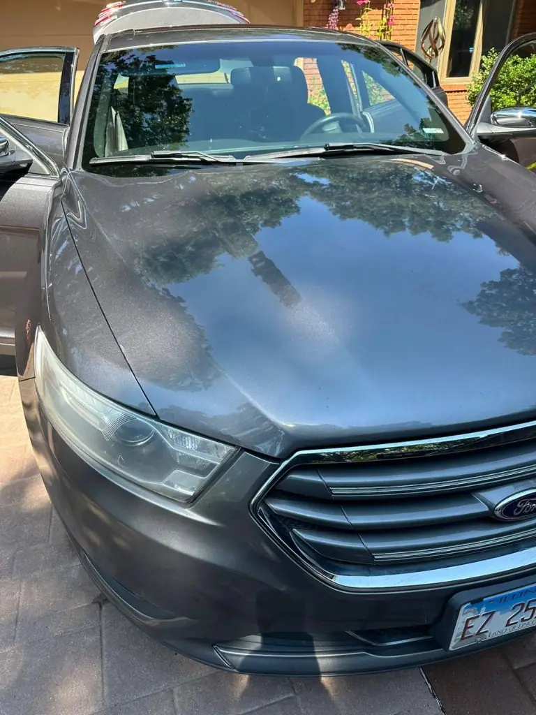 Ford Taurus after exterior wash and paint finish
